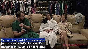 nurse jasmine rose gives patient pre-employment physical fetish