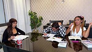 Stepsister's Tight Pussy Beats Babysitter's For Homework-Skipping Face-Fucking Creampie Bliss!