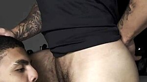 Brother's Friend in Panties Begs for Hard Brazilian Anal Fuck