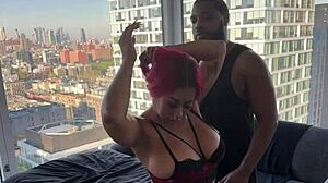 petite ebony goddess surprises with fat ass worship during black massage