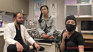 nurse jasmine rose gives patient pre-employment physical fetish