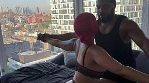 petite ebony goddess surprises with fat ass worship during black massage