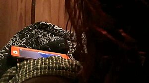 narrative of brunette destroying fat interracial cock with deepthroat skills