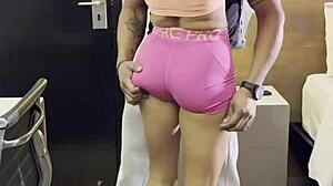 hotwife at condo gym seduces hung neighbor gets soaked fucks in front of cuck