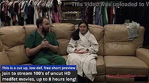 nurse jasmine rose gives patient pre-employment physical fetish