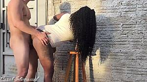 Garage Fuck: She Couldn't Wait, Too Horny for Bed!