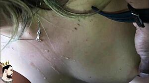 Full Closeup Tais Daeva Drooling Sloppy on Cock