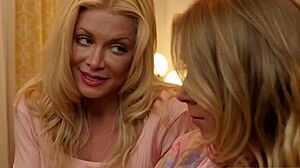 big tits milf dove fucks blonde neighbor with face sitting and tribbing