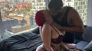 petite ebony goddess surprises with fat ass worship during black massage