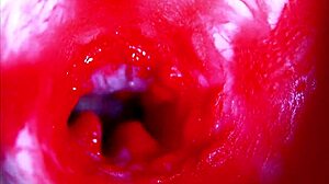 Extreme Close-Up Inside Pregnant Woman's Wet Pussy Orgasm