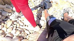 i LICK ALL sugardaddy CUM off his COCK beach after hike