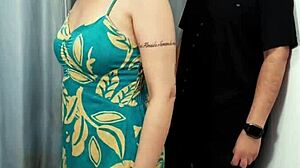 salesman, lick my wet milf pussy then fuck me doggy in dressing room