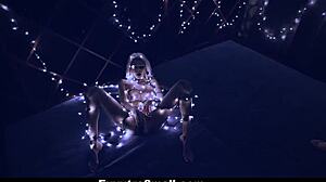 exxxtrasmall petite nymph emma hix rides huge cock christmas style