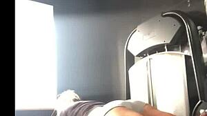 Watch My Athletic Ass Get That Workout Massage Tease