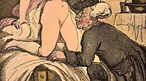 Vintage Erotic Drawings of Hairy Antique Beauties