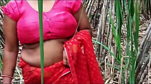 desi stepmom takes hot anal creampie from student at village ranch