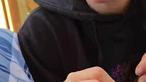 A Smoke and a Milf Swallow Blowjob