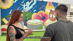 Muscular Coach Pounds Cute Student's Big Ass Outdoors Workout