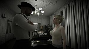 Blonde in Lingerie Teases Voyeur in Angels Awakening Part 3 Gameplay