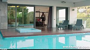 marie berger rides the chauffeur cowgirl style outdoors