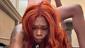 hoochie coochie got me riding big black cock bareback!