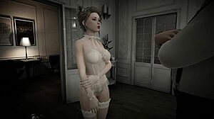 Blonde in Lingerie Teases Voyeur in Angels Awakening Part 3 Gameplay