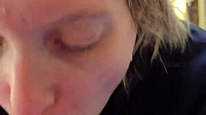 A Smoke and a Milf Swallow Blowjob