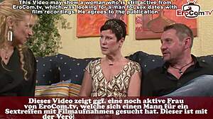 Wow Old German Wife Nails Amateur Threesome Casting Interview!