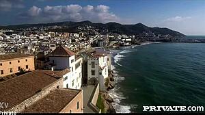 marie berger rides the chauffeur cowgirl style outdoors