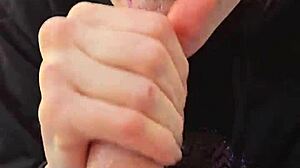 A Smoke and a Milf Swallow Blowjob