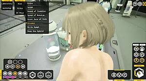 Cowgirl riding sex game blasts cum in mouth