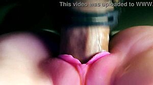 my oiled redhead fuck doll missionary moans as i creampie deep