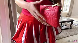 blue eyes pawg teen vivian taylor licks older guy's asshole before fuck