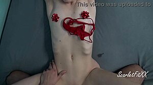 he unwraps christmas slave elf for intense fucking session