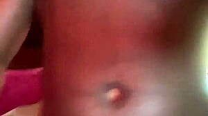 petite ebony nympho creampied by big black cock before roommate returns