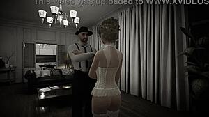 Blonde in Lingerie Teases Voyeur in Angels Awakening Part 3 Gameplay