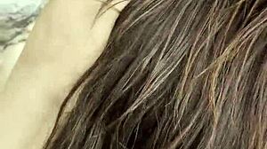 Lesbian Luiza Marcato Eats Malu Paz Redhead Pussy After Tanning Session!