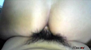 curious girl ends up ass-fucked, slathers lube cluelessly then bounces hard in homemade mexican porno