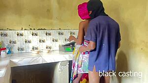 i sneak fuck my petite maid in kitchen cuz wife ain't home 🔥🍑