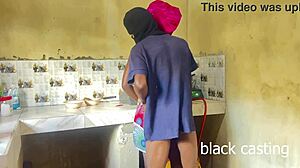 i sneak fuck my petite maid in kitchen cuz wife ain't home 🔥🍑