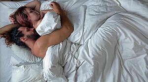 she wakes me early with stockings sex in our bed