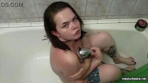 Plump Tattoed Alice Toys Fat Ass In Shower Cum Blast!