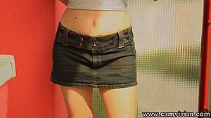 Balcony Striptease Reveals Big Ass Tits Redhead