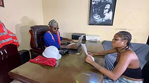 harveyxbush agent fucks curvy client ass tits in office