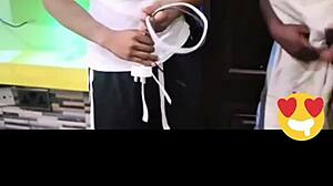 My big dick neighbor came over to charge his phone