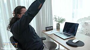 yummy estudio's jasminy villar takes rough dap pussy four big cocks