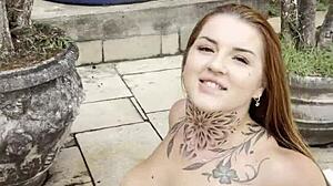 Lesbian Luiza Marcato Eats Malu Paz Redhead Pussy After Tanning Session!