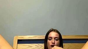 goth teen slut fingers her emo ass in solo anal play frenzy