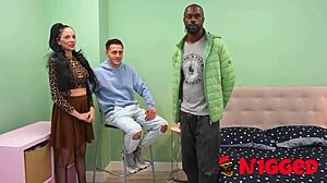 vampirosa fucks black guy while cuckold boyfriend watches