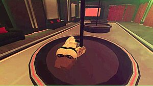 new stripper's big tits dancing makes cock rock hard